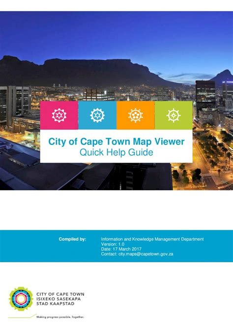 Pdf City Of Cape Town Map Viewer Quick Help Guide Of Cape Town Map