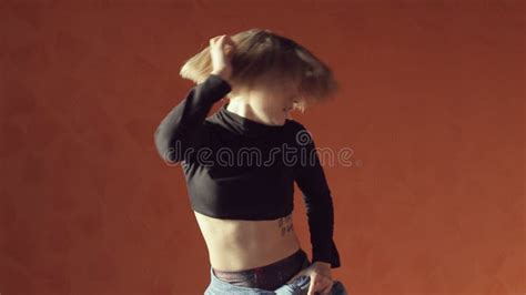 Vigorous Blond Woman Dancing Twerk Stock Footage Video Of Break Casual 53383056