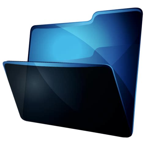 Futuristic Black File Folder Free Icon Download Freeimages