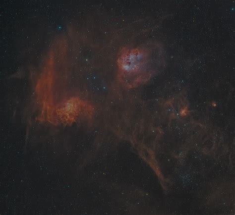 The Flaming Star And Tadpole Nebula Telescope Live