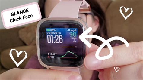 Fitbit Versa 2 Glance Clock Face Type 1 Diabetes Youtube