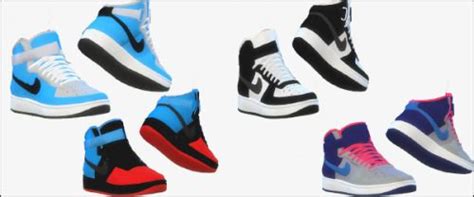 Sims 4 Jordan Cc Shoes Emagin360s Mens 3 Color Custom Jordans