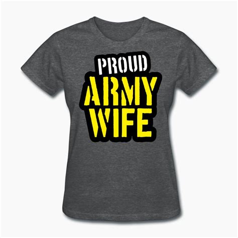 Proud Army Wife T Shirt Spreadshirt