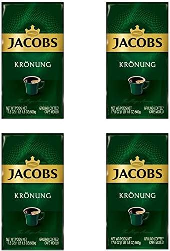 Jacobs Kronung Ground Coffee 500 Gram 176 Ounce Pack Of 4 Coffee