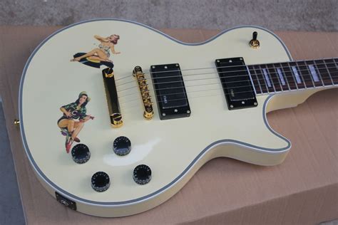 Custom Steve Jones Signature Antique Yellow Sex Pistols Cream Electric