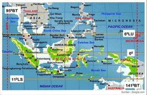 Batas Wilayah Indonesia Secara Astronomis Dan Geografis