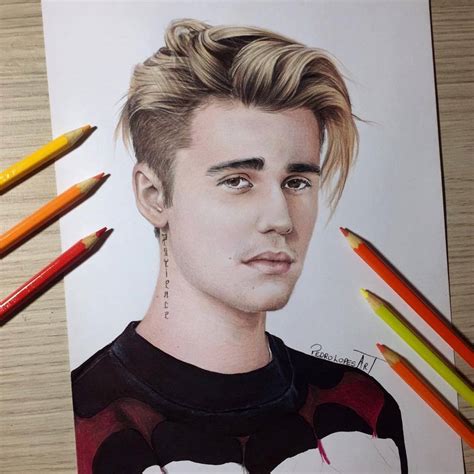 Beautiful Celebrities Portrait With Colored Pencils By