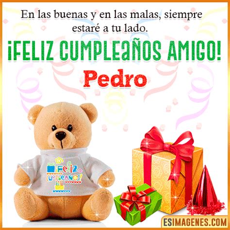 Feliz Cumpleaños Amigo Pedro
