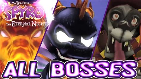 The Legend Of Spyro The Eternal Night All Bosses Boss Fights Ps2