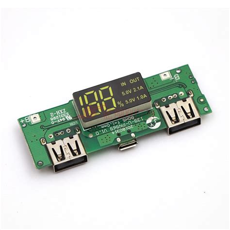 Power Bank Charger Module Dual Usb 5v 21a 1a Mobile Pcb Board Rc