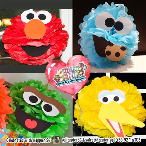 Sesame Street Art And Crafts Party Pom Pom Making Happier Singapore