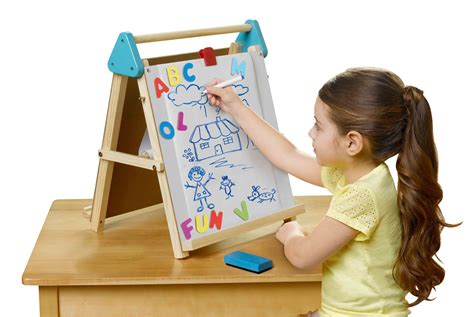 Kid Connection Double Sided Wooden Tabletop Easel