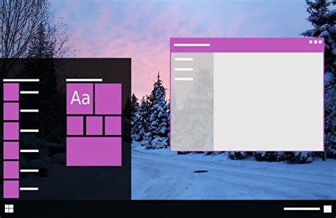 Winter Windows 10 Theme Darklight Mode
