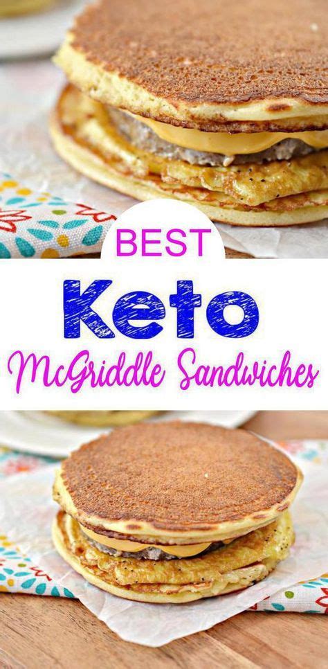 A fast keto breakfast and you can add your choice of yummy fillings. BEST Keto Breakfast Sandwich! Low Carb McGriddle Sandwich ...