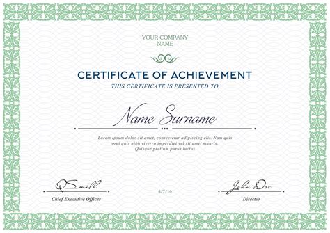 Certificate Psd Certificates Templates Free Vrogue Co