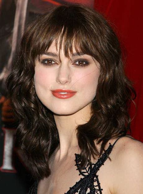 Style the rest of your hair into a short bob. Curly fringe hairstyles