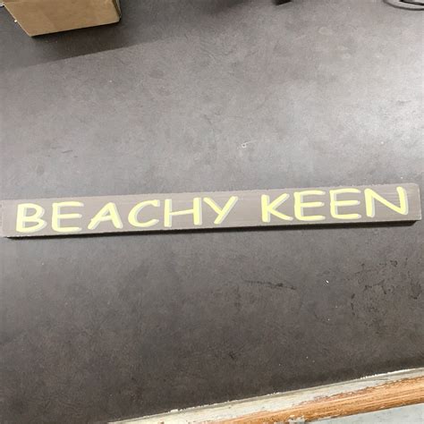 Beachy Keen Sign Beachy Coastal T Nautical Signs