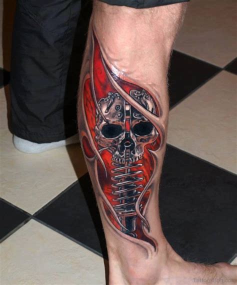 51 Brilliant Skull Tattoos For Leg
