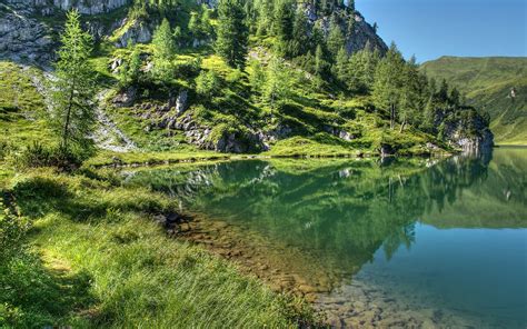 Download Wallpaper 2560x1600 Mountain Lake Landscape Widescreen 1610