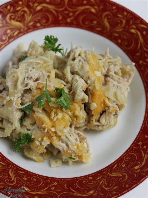 Slow Cooker Chicken Noodle Casserole Sidetracked Sarah