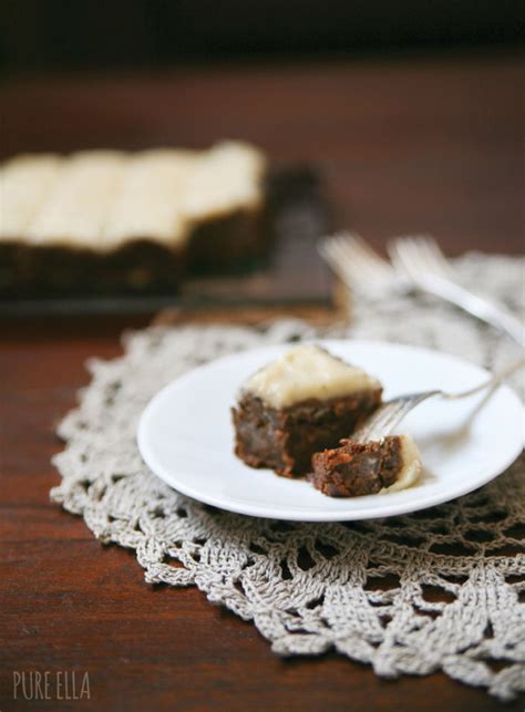 Carrot Cake Brownies With Vegan Cream Cheese Frosting