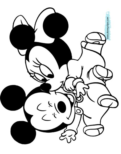 Coloriage Minnie Coloriage Minnie Et Mickey Bébé