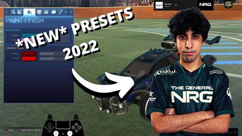Nrg Jstn Updated Presets 2022 Rocket League Youtube