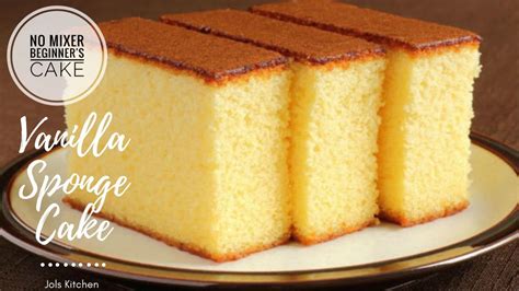 How To Make Vanilla Sponge Cake Fluffy Cake Recipe Easy Cake Genoise
