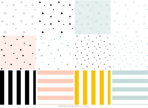 Creative Mindly Fondos Pattern Perfectos Para Blogs Printable Stickers