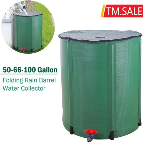 Buy 66 Gallon Collapsible Rain Barrel Portable Water Storage Tank