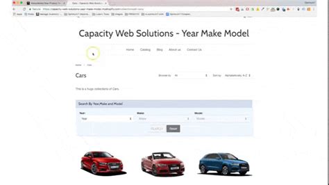 Year Make Model Product Search Functionality Tool For Shopify