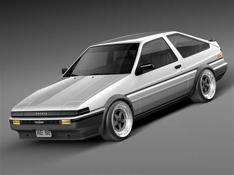 Toyota Ae86 Levin 1983 1987 3d Model By Squir