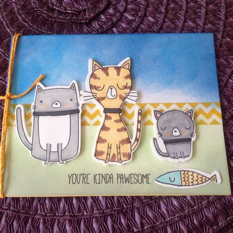 Check spelling or type a new query. Cat card | Cat cards, Cards, Scrapbook