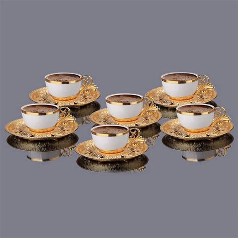 Vintage Turkish Coffee Cups And Saucer Set Of Coffee Set Etsy