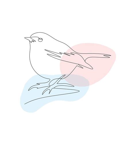 Minimalist Bird Line Art Modern One Line Drawing Digital Art Download