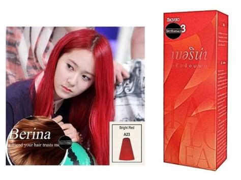 Berina A23 Bright Red Professional Permanent Hair Color Cream Dye Style