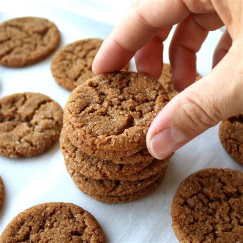 Soft And Chewy Ginger Snap Cookies Recipe Kitchen Cents