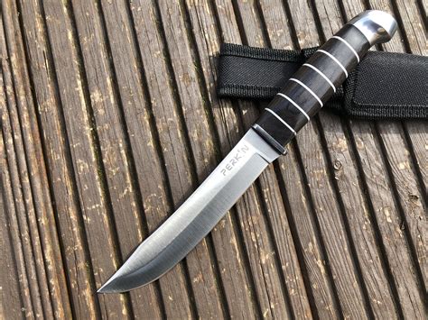 Perkin Fixed Blade Hunting Knife With Sheath Fb518 Perkin