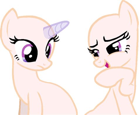 Mlp Base 2 Ponies By Darkpinkmonster On Deviantart