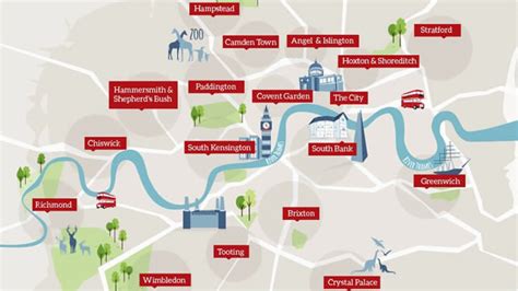 Map Of London England Neighborhoods London Areas Things To Do