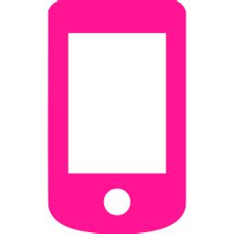 Deep Pink Mobile Phone 8 Icon Free Deep Pink Mobile Phone Icons