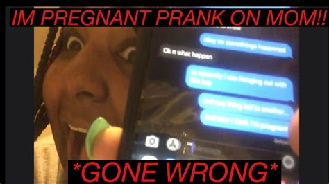 Im Pregnant Prank On My Mom Gone Wrong Youtube