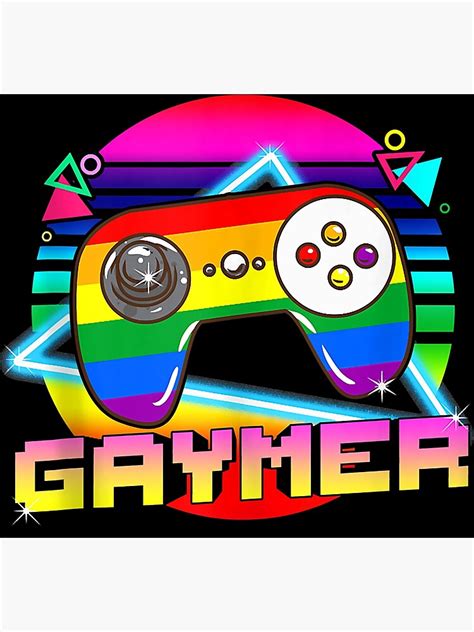 Gaymer Lgbtq Gay Pride Month Gamer Gaming Poster By Lkeishon85