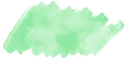 Green Mint Watercolor Splash And Brush Stroke Clipart Collection For