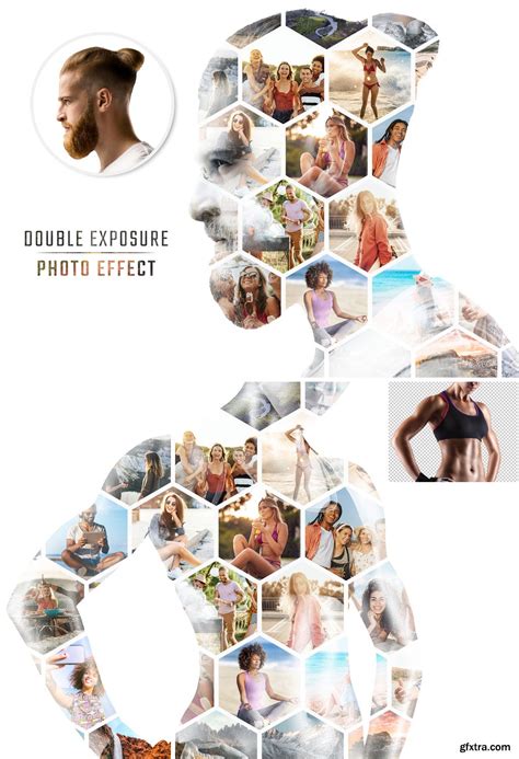 Photo Collage Double Exposure Effect Mockup 484040509 Gfxtra