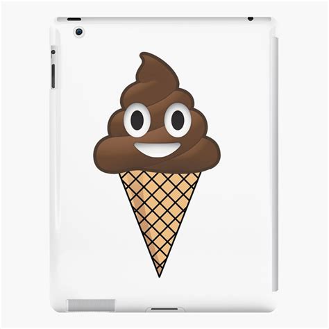 Poop Emoji Ice Cream Ipad Case And Skin By Imperialdesign Redbubble
