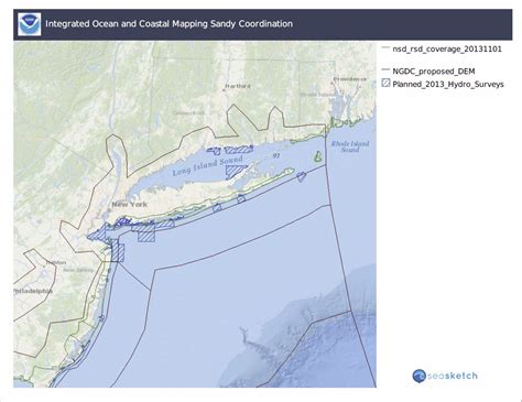 Integrated Ocean And Coastal Mapping Sandy Coordination Us