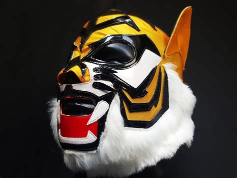 Tiger Mask Wrestling Mask Luchador Costume Wrestler Lucha Etsy