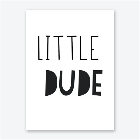 Little Dude Wall Art Print Fast Shipping Fy