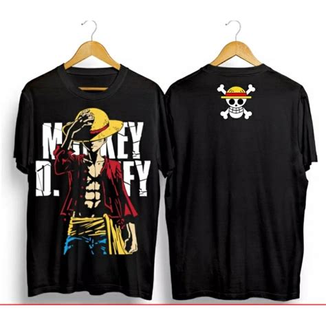 Jual Kaos Luffy Hat Jerami Kaos Distro Kaos Pria Kaos Anime